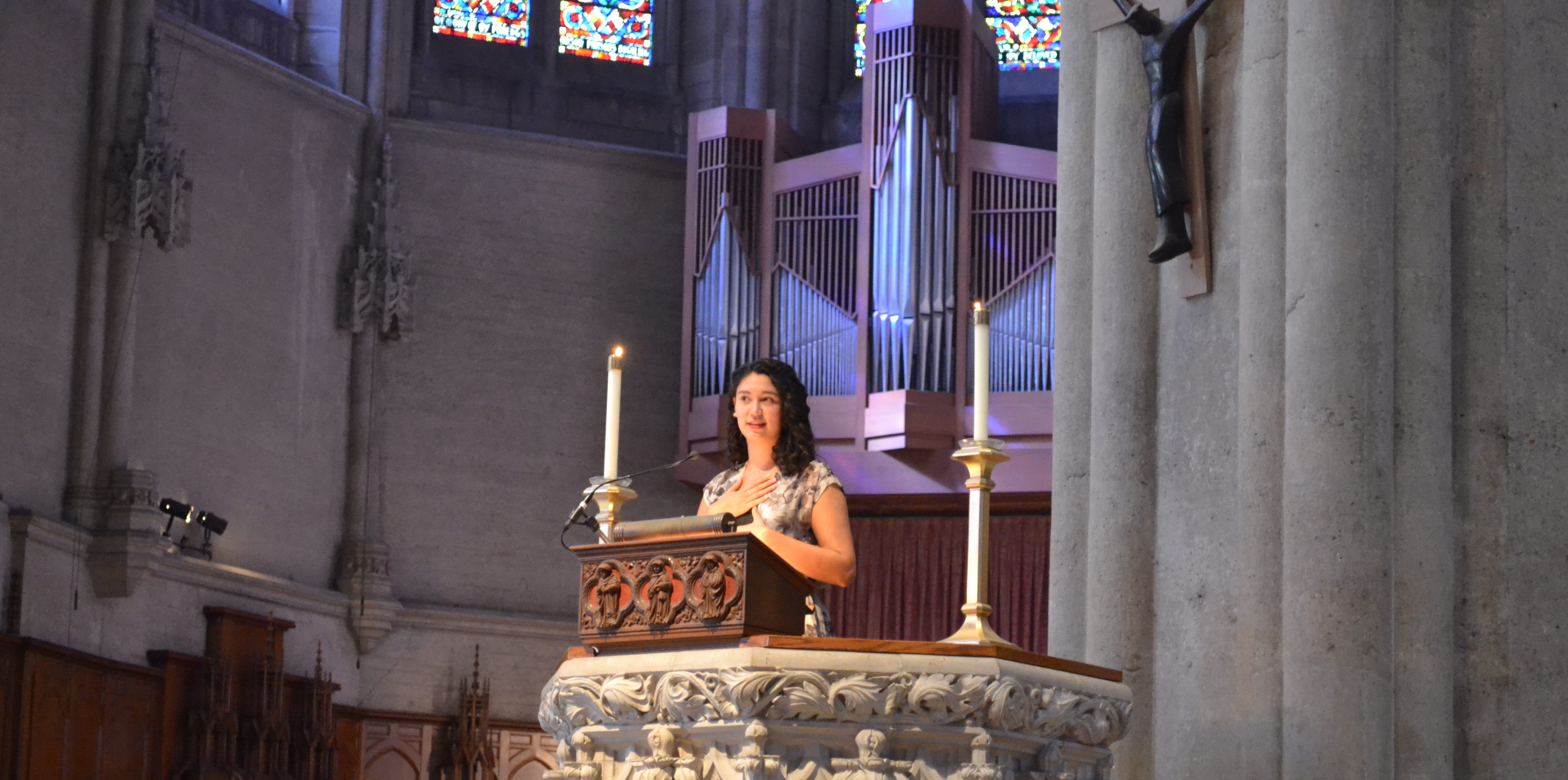 Sarah Kay Preaching