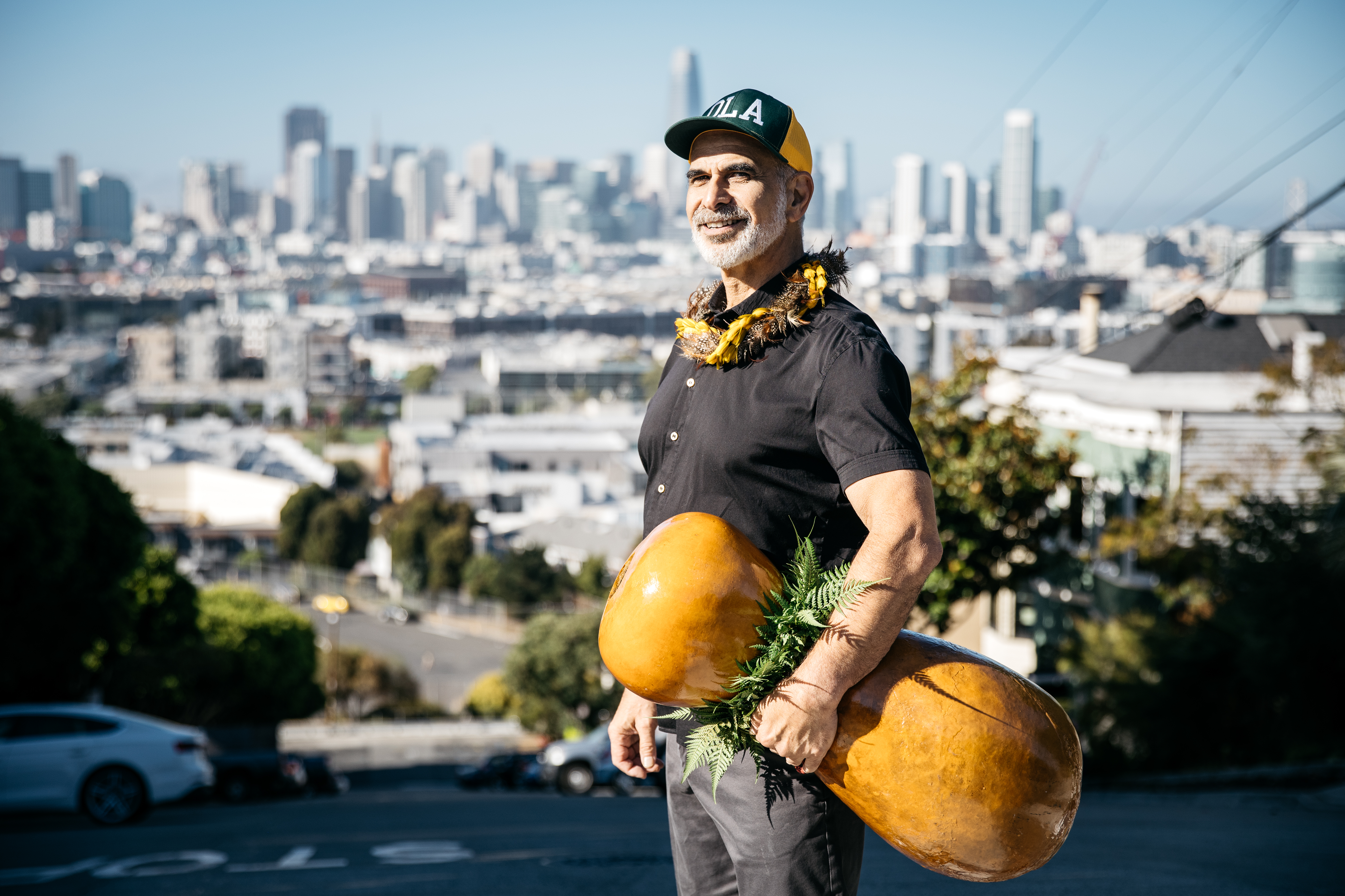 Photo of Patrick Makuakāne, the founder and artistic director of the Hawaiian dance company, Nā Lei Hulu I Ka Wēkiu